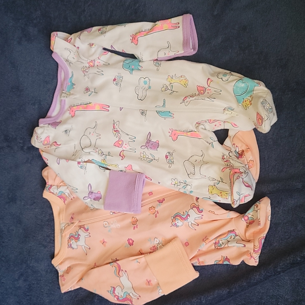 Unicorn footed sleepers - Picture 2 of 4